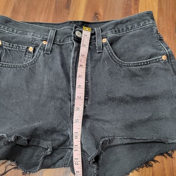 Levi's 501 Original Button Fly Denim Shorts Size 30 - Picture 9 of 9